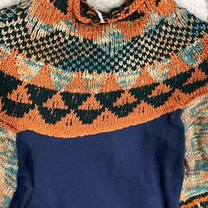Multicolor Knit Women's Sweater